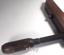 Antique Wooden Parallel Clamp Woodworkers (circa 1860) M. Aldrich Lowell Mass