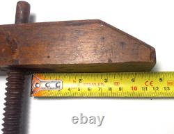 Antique Wooden Parallel Clamp Woodworkers (circa 1860) M. Aldrich Lowell Mass
