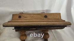 Antique Wooden Plow Plane Sharpless Cheltenham 1850 Hand Tool Woodworking