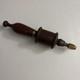 Antique Wooden Woodworking Bow Drill With Brass Collet style chuck