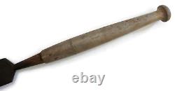 Antique Woodworking Tool Very Large Chisel withWooden Handle Ship Building Tools