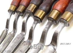 Antique bent arm gouge WOODWORKING BARTON ROCHESTER chisel set tools jcboxlot