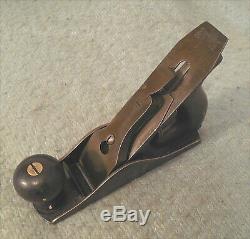 Antique c. 1905 Stanley No. 2 Smoothing Wood Plane Carpenter Woodworker 7 Long