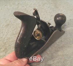 Antique c. 1905 Stanley No. 2 Smoothing Wood Plane Carpenter Woodworker 7 Long