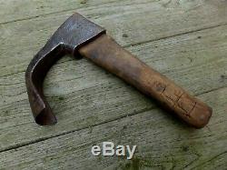 Antique carving carpenter adze woodworking tool handmade by blacksmiths rare D