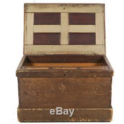 Antique fancy woodworker carpenter cabinet furniture maker tool chest 36 Wide