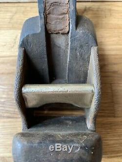Antique infill smoothing plane old woodworking plane tool wooden infill vintage