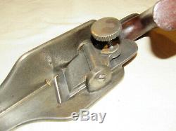 Antique metal lancashire pattern mitre plane old woodworking tool plane