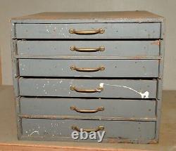 Antique pattern maker tool chest woodworkers collectible early saw drill hammer