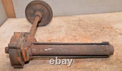 Antique saw mill gear driven power feed early woodworking tool collectible