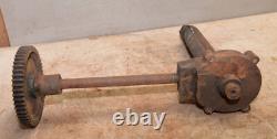 Antique saw mill gear driven power feed early woodworking tool collectible