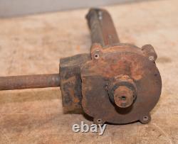 Antique saw mill gear driven power feed early woodworking tool collectible