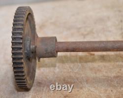 Antique saw mill gear driven power feed early woodworking tool collectible