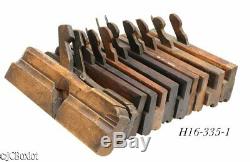 Antique wood wooden SIDE BEAD MOLDING PLANE TOOL LOT woodworking