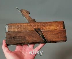 Antique wooden moulding plane, woodwork tools, Victorian