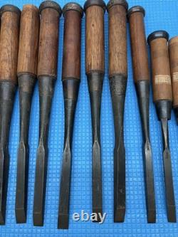 Aoi Yoshimune 15 Piece Chisel Set Woodworking Tools Used Condition