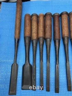 Aoi Yoshimune 15 Piece Chisel Set Woodworking Tools Used Condition