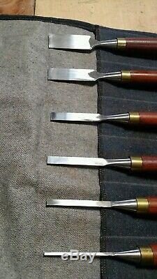 Ashley Iles Chisel Set Of 6 Woodworking Hand Tools wood Sheffield