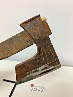 Axe Ono Hatchet Japanese vintage Carpentry Tool 12.5mm / 17.7 in (450mm) #0223A