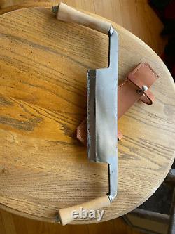 Barr Tools Draw Knife Medium, 9 Cutting Edge, Hand forged USA