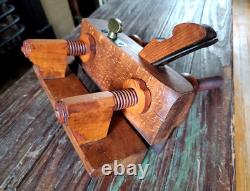 Beautiful Antique Bensen & Crannell Albany Screw Arm Woodworking Plow Plane