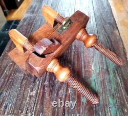 Beautiful Antique Bensen & Crannell Albany Screw Arm Woodworking Plow Plane