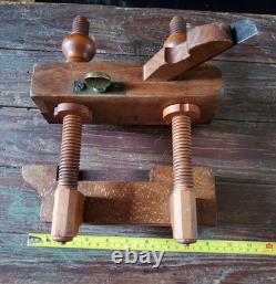 Beautiful Antique Bensen & Crannell Albany Screw Arm Woodworking Plow Plane