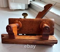 Beautiful Antique Bensen & Crannell Albany Screw Arm Woodworking Plow Plane