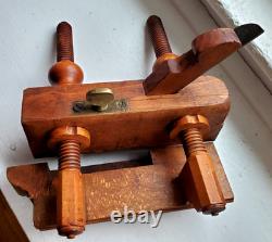 Beautiful Antique Bensen & Crannell Albany Screw Arm Woodworking Plow Plane