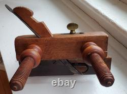 Beautiful Antique Bensen & Crannell Albany Screw Arm Woodworking Plow Plane