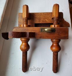 Beautiful Antique Bensen & Crannell Albany Screw Arm Woodworking Plow Plane