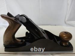 Bench Plane No 4 1/2 Vintage Woodworking Tool Brass Handles Antique Wood Plane