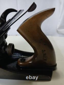 Bench Plane No 4 1/2 Vintage Woodworking Tool Brass Handles Antique Wood Plane