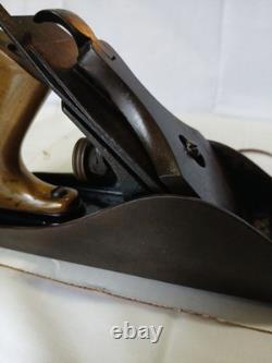 Bench Plane No 4 1/2 Vintage Woodworking Tool Brass Handles Antique Wood Plane