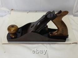 Bench Plane No 4 1/2 Vintage Woodworking Tool Brass Handles Antique Wood Plane
