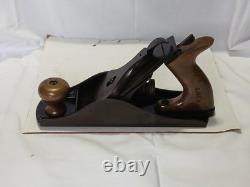Bench Plane No 4 1/2 Vintage Woodworking Tool Brass Handles Antique Wood Plane