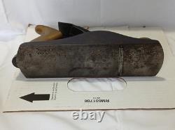 Bench Plane No 4 1/2 Vintage Woodworking Tool Brass Handles Antique Wood Plane