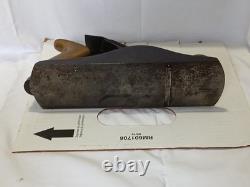 Bench Plane No 4 1/2 Vintage Woodworking Tool Brass Handles Antique Wood Plane