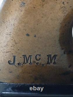 Bench Plane No 4 1/2 Vintage Woodworking Tool Brass Handles Antique Wood Plane