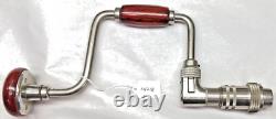 Brace & Bits, Craftsman Nice 10 Vtg. Woodworkers Auger Brace, & Auger Bits, USA