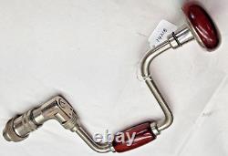 Brace & Bits, Craftsman Nice 10 Vtg. Woodworkers Auger Brace, & Auger Bits, USA