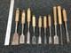 Brand Chis Set 10pc Woodworking Tools Hand Chisels Vintage Condition