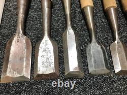 Brand Chis Set 10pc Woodworking Tools Hand Chisels Vintage Condition