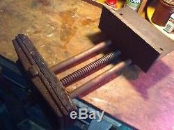 COLUMBIAN 10x4Jaw Plate Under Mount Woodworking Vise Model 10RD-M 12Capacity