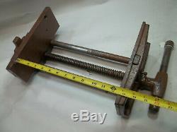 COLUMBIAN, Woodworkers Bench Vise, 4 Tall X 10 Wide Jaws, 1 Diam. Screw, USA