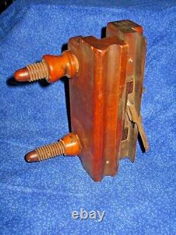 Cabinet Maker Woodworker Antique Wood Plough Plow Plane Screw Arm #37 1850s L8