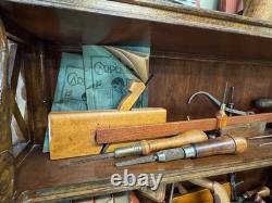 Cabinet of Rare Antique Woodworking Tools, All Tools and Cabinet Included