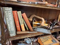 Cabinet of Rare Antique Woodworking Tools, All Tools and Cabinet Included