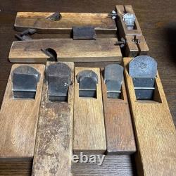 Carpenter Tools Plane Set Vintage Hand Planes for Woodworking Craft Arts