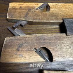 Carpenter Tools Plane Set Vintage Hand Planes for Woodworking Craft Arts